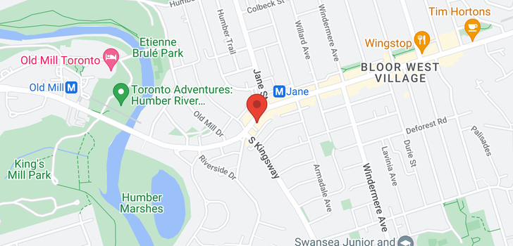 map of #A -2479 BLOOR ST W